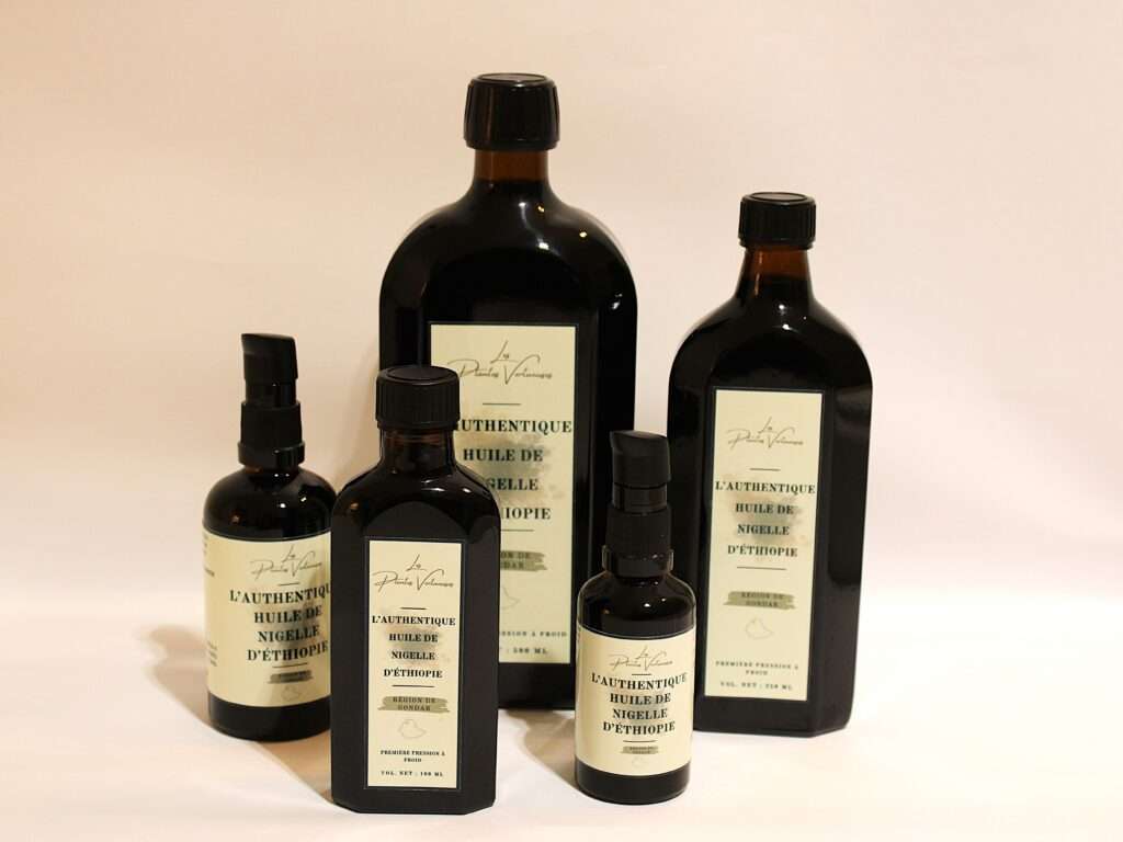 Photo ensemble des produits Huile de nigelle www.lesplantesvertueuses.fr